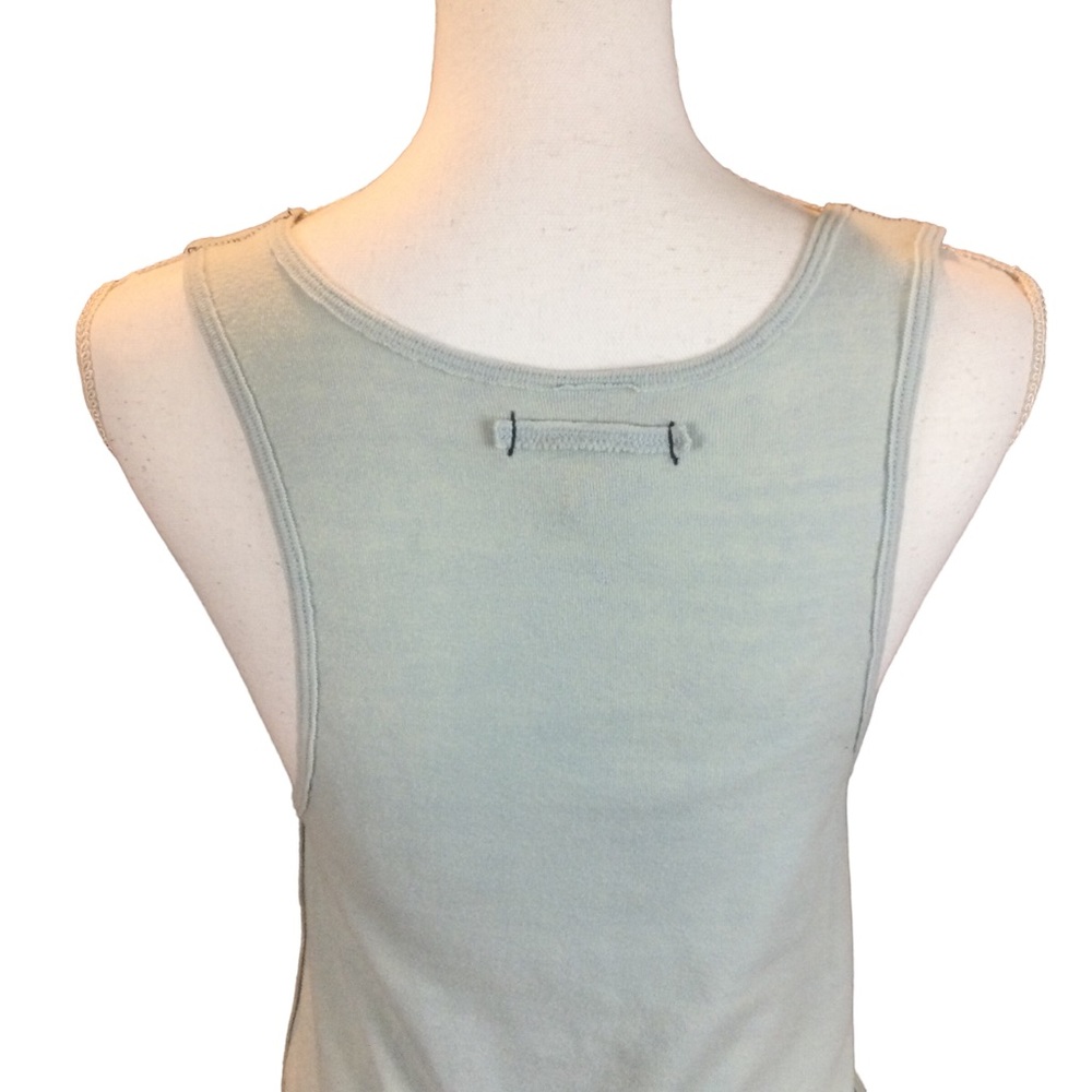 Free People We The Free Shake It Up Light Blue Tank Tee Size Medium - Picture 7 of 13